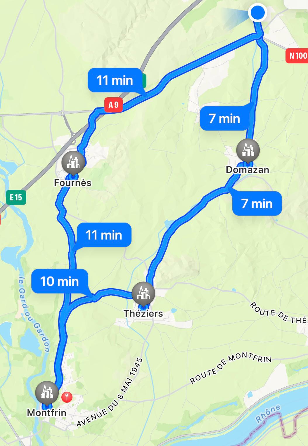 loop through four villages